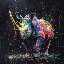 Rhinocéros Arc-en-ciel