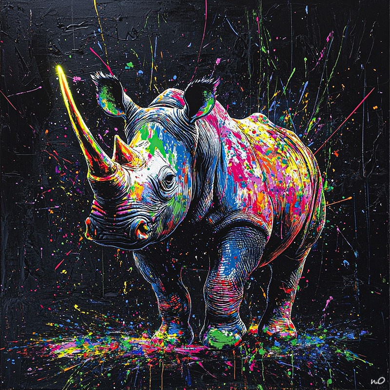 Rhinocéros Arc-en-ciel
